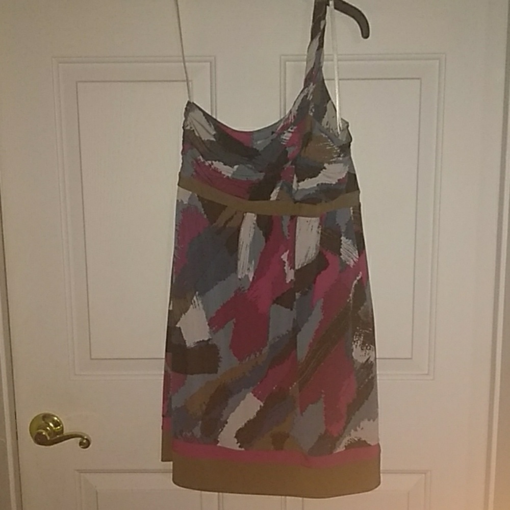 BCBGMaxAzria paint print dress